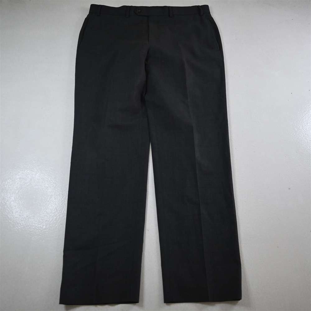 Lauren Ralph Lauren 36x32 Gray 100% Wool Total Comfort Dress Mens Pants